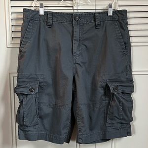 4 for $20 Aeropostale Cargo Shorts Slate Blue Gray Sz 32